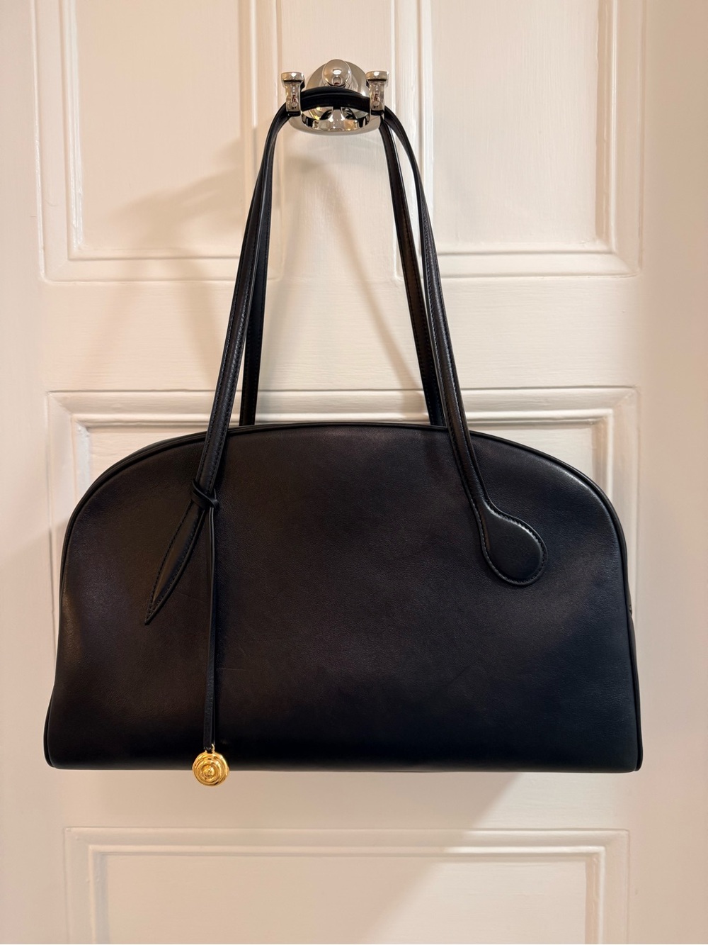 Liffner Bowling Bag Black Leather